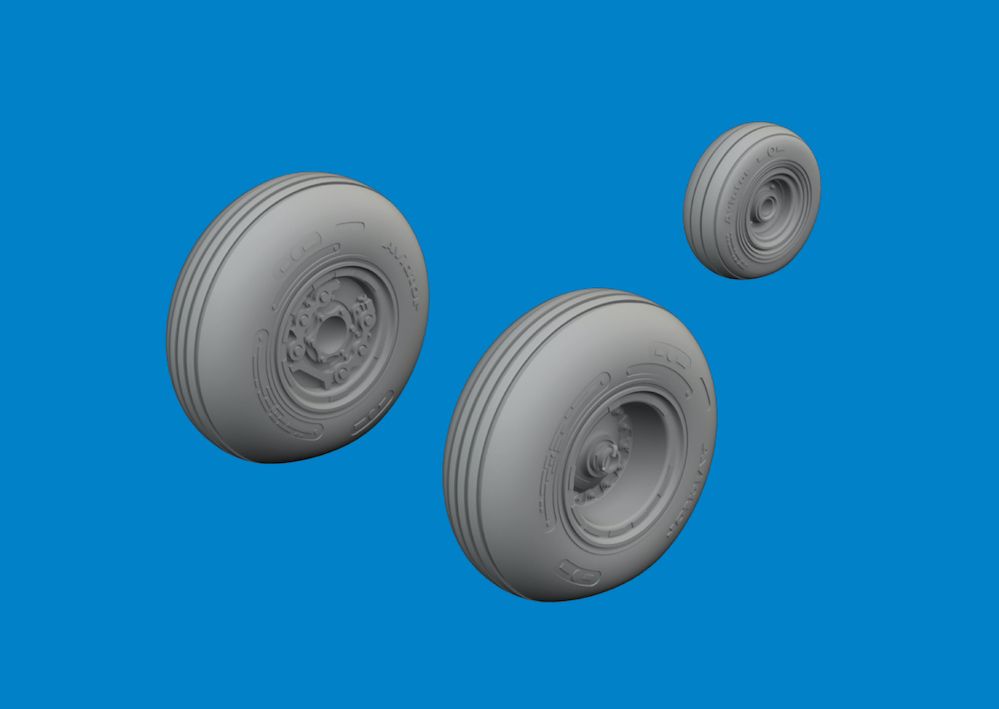1:48 Sikorsky UH-60A wheels