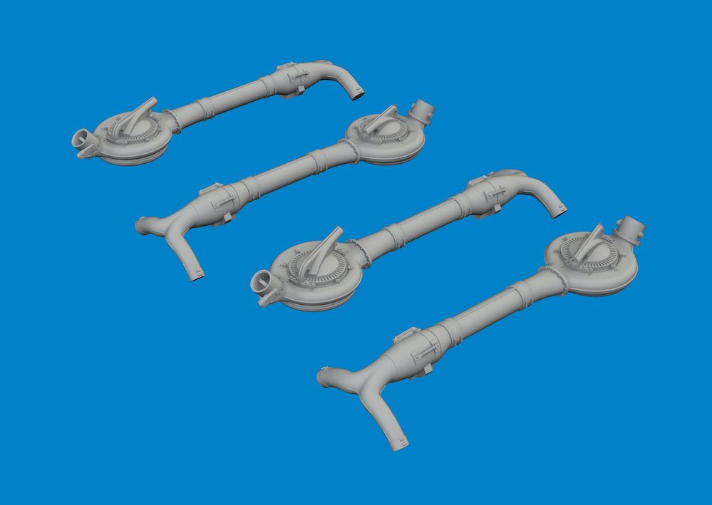 1:48 Consolidated B-24D Liberator turbochargers