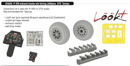 1:72 P-51D exhaust stacks with out the fairing LooKplus