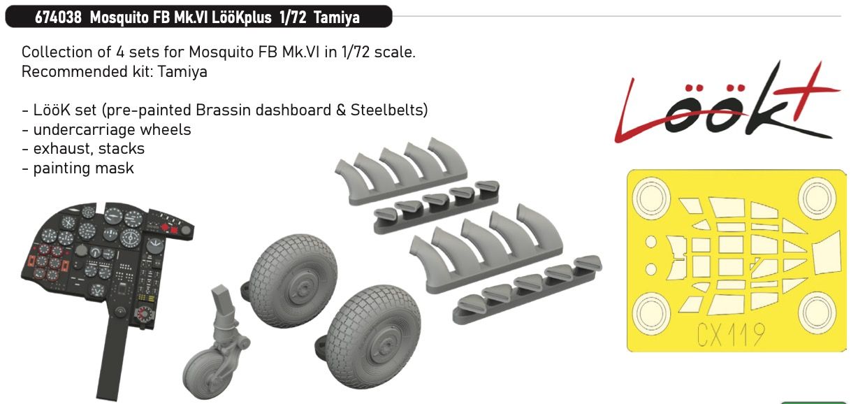 1:72 de Havilland Mosquito FB Mk.VI LooKplus