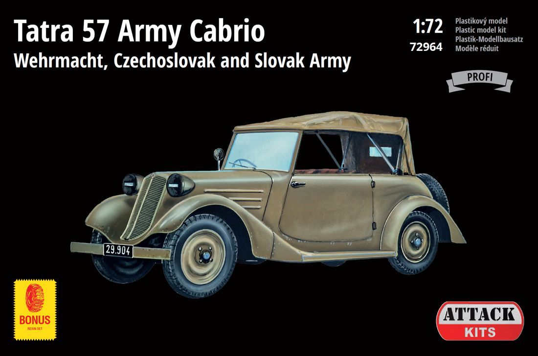 1:72 Tatra 57 Army Cabriolet
