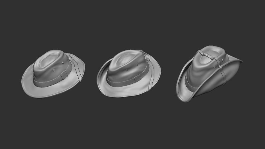 1:16 Chapeau de brousse Modele 49 (strap)