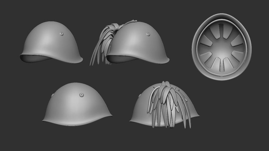 1:16 Italian helmet M33 (detail)