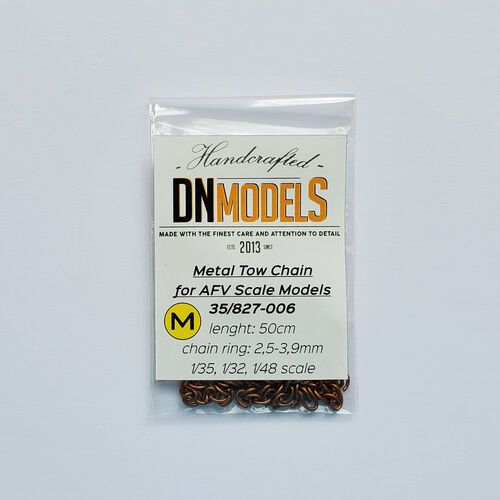 Mid-Size Metal Tow Chain For AFV Scale Models
