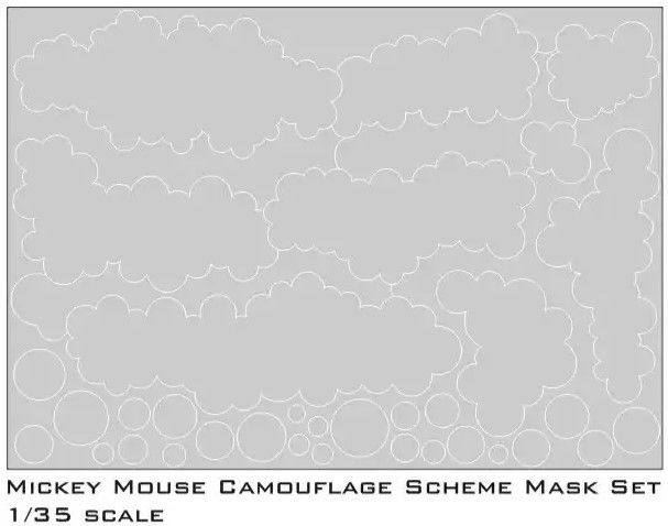 1:35 Mickey Mouse Camouflage Scheme Paint Masks Set