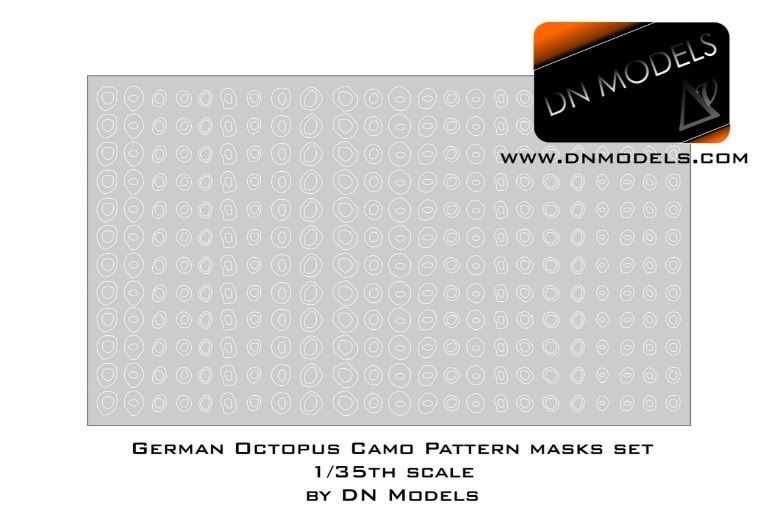 1:35 Paint Masks Set For Octopus Camouflage Pattern