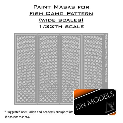1:32 Paint Masks For Fish Camo Pattern Wide WW I