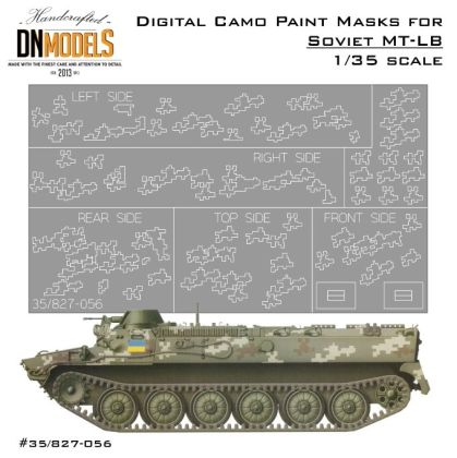 1:35 Digital Camo Paint Masks For Ukraine’s MT-LB