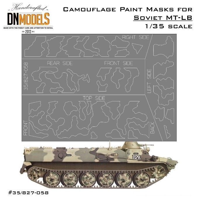 1:35 Camo Paint Masks For Soviet MT-LB