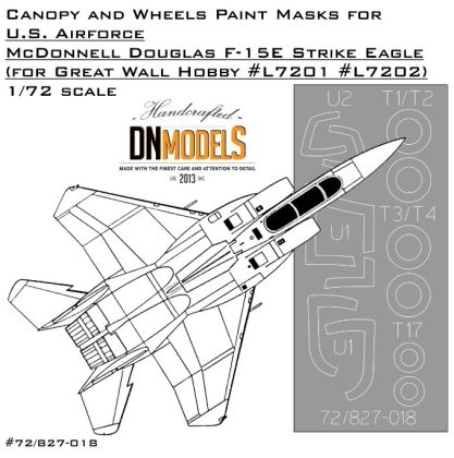 1:72 F-15E Canopy And Wheels Paint Masks (For G.W.H)