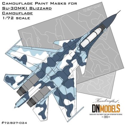 1:72 Camouflage Paint Masks For Su-30MKI Blizzard Flanker