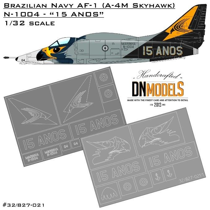 1:32 15 Anos Anniversary Brazilian NAVY A-4 Skyhawk Paint Mask Set