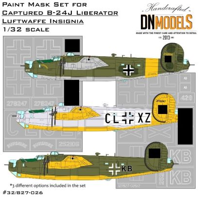 1:32 Captured B-24 Liberators Luftwaffe Insignia Paint Mask Set