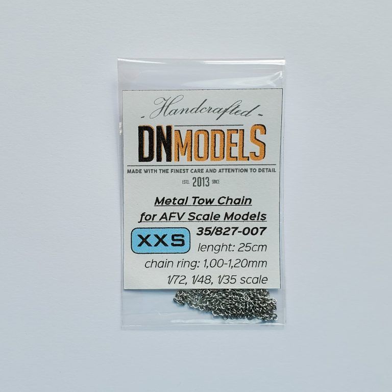 Small Metal Tow Chain for 1/48 and 1/72 AFV scale models