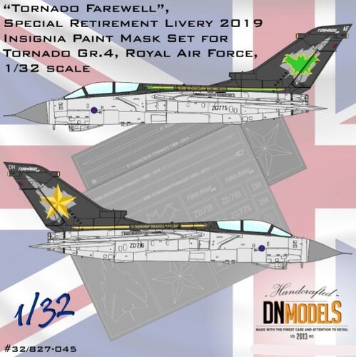 1:32 Tornado Farewell GR.4 Special Retirement Livery 2019 Insignia Paint Mask Set