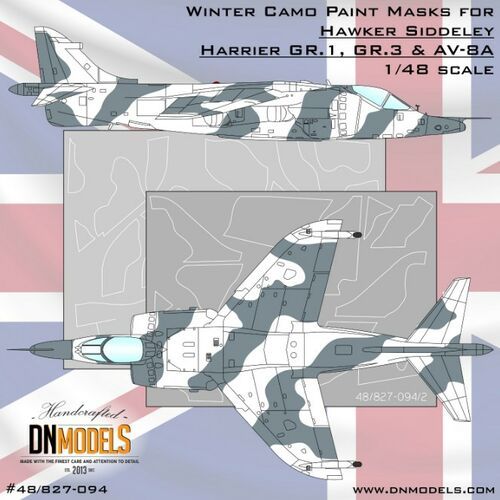1:48 Winter Camo Harrier GR.1/3 And AV-8A Paint Mask Set