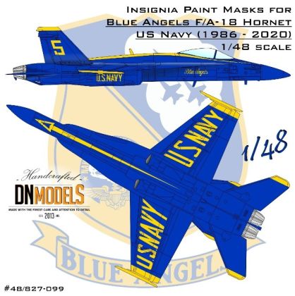 1:48 Blue Angels F/A-18 Hornet Insignia Paint Mask Set