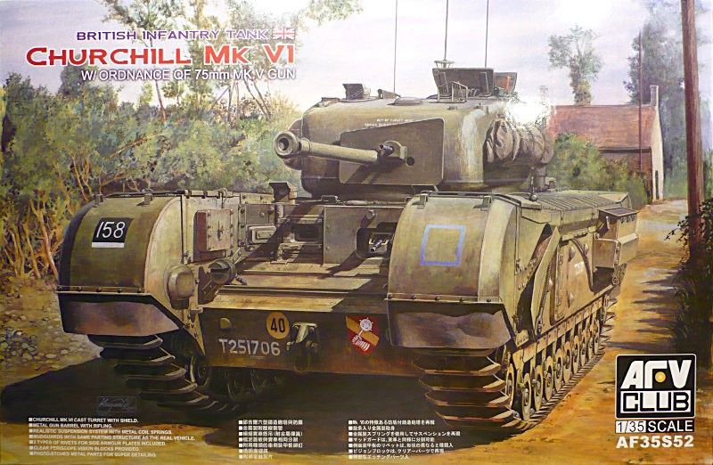 1:35 Churchill Mk.VI w/Ordance QF 75mm Mk.V Gun