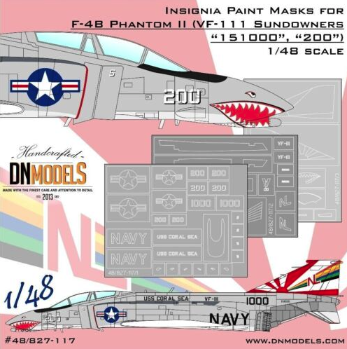 1:48 F-4B Phantom II VF-111 Sundowners 151000, 200
