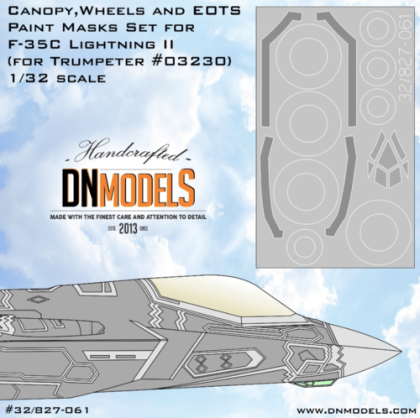 1:32 F-35C Canopy and Wheels for Trumpeter 03230