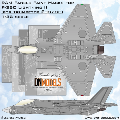 1:32 F-35C RAM Panels for Trumpeter 03230