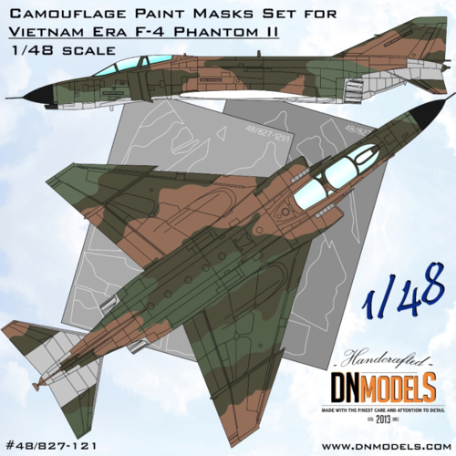 1:48 Vietnam Era F-4 Phantom II Camouflage Paint Masks Set