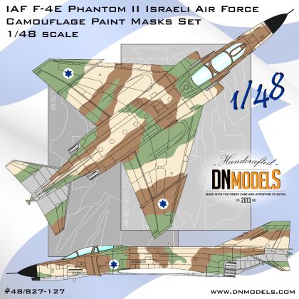 1:48 F-4E Phantom II IAF Israeli Air Force Camouflage Paint Masks Set