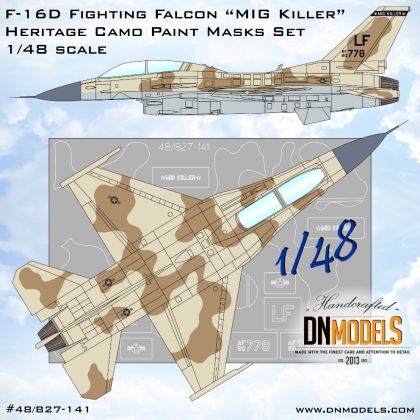 1:48 F-16D Fighting Falcon MiG Killer Heritage Camo Paint Masks Set