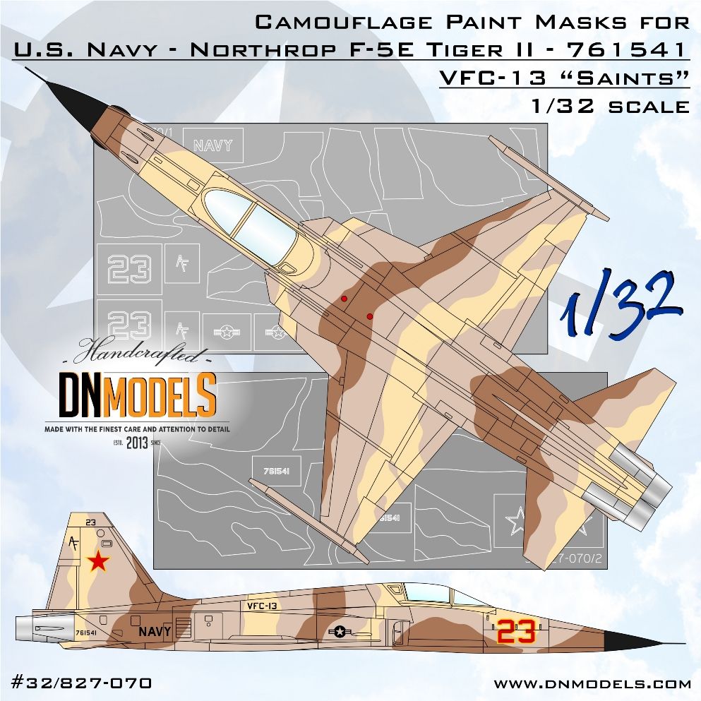 1:32 F-5E VFC-13 Saints Aggressor US NAVY Camouflage Paint Masks