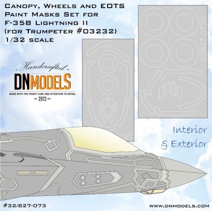 1:32 F-35B Lightning II Canopy, Wheels & EOTS Paint Masks Set for Trumpeter