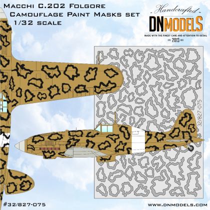 1:32 Macchi C.202 Folgore Camouflage Paint Masks Set
