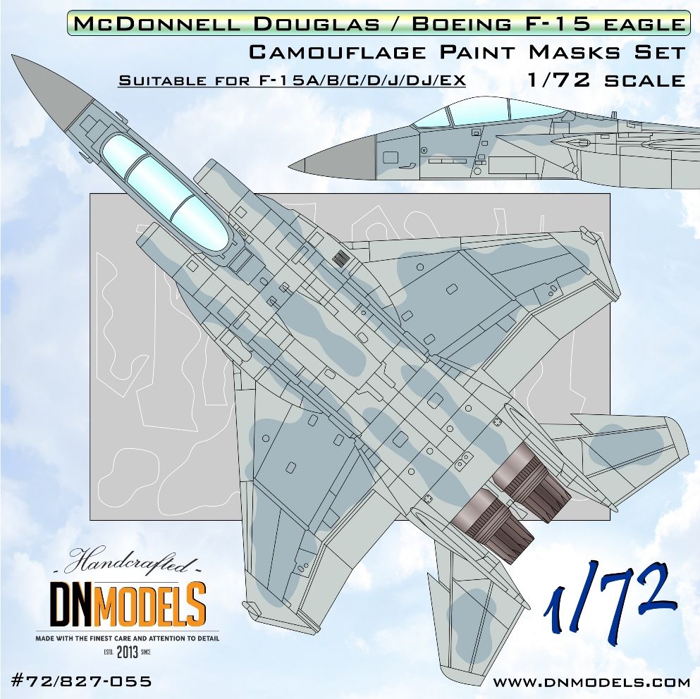 1:72 F-15 Eagle Camouflage Paint Masks Set
