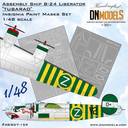 1:48 B-24 Liberator Tubarao Assembly Ship Insignia Paint Mask Set