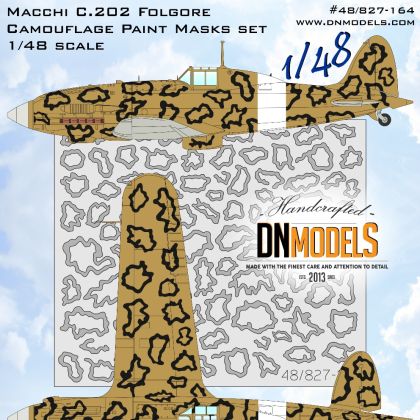 1:48 Macchi C.202 Folgore Camouflage Paint Masks Set