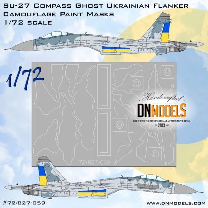 1:72 Su-27 Compass Ghost Ukrainian Flanker Camouflage Paint Mask set