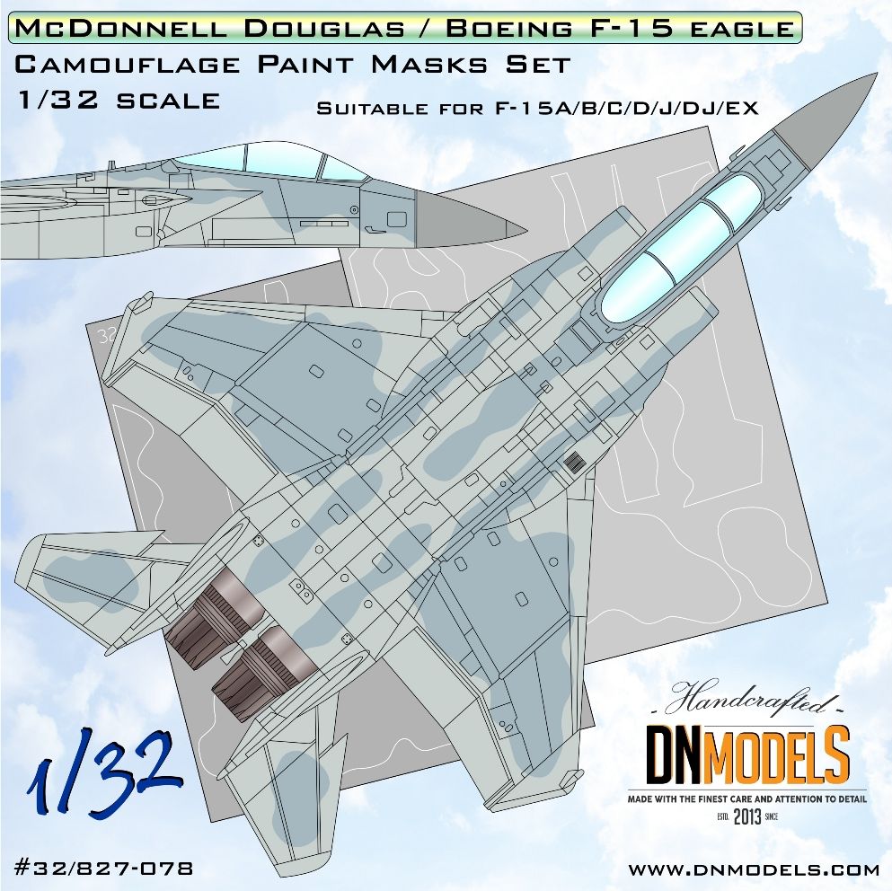 1:32 F-15 Eagle Camouflage Paint Masks Set