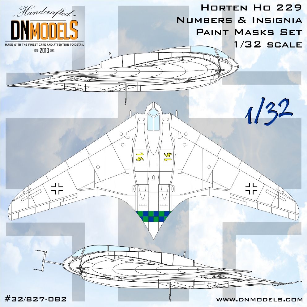 1:32 Horten Ho 229 Insignia & Numbers Paint Masks Set