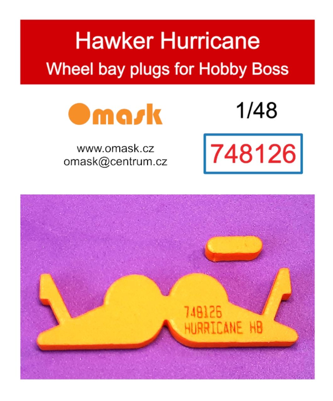 1:48 Hawker Hurricane wheel bay plugs (for Hobby Boss)