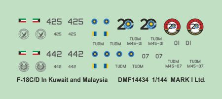 1:144 F-18C/D in Kuwait & Malaysian AF