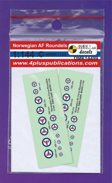 1:144 Norwegian AF roundels