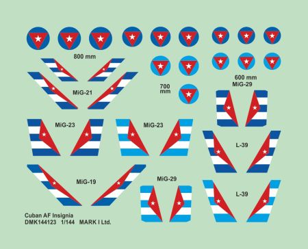 1:144 Cuban Air Force Insignia