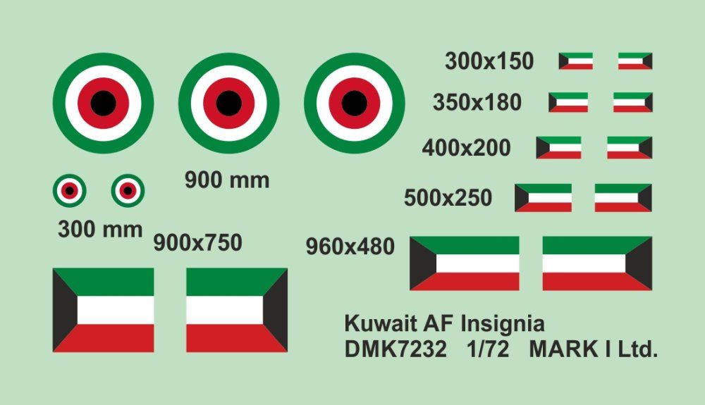 1:72 Kuwait Air Force Insignia