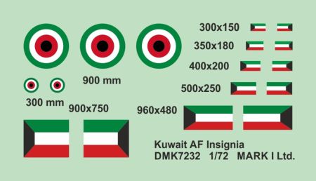 1:72 Kuwait Air Force Insignia