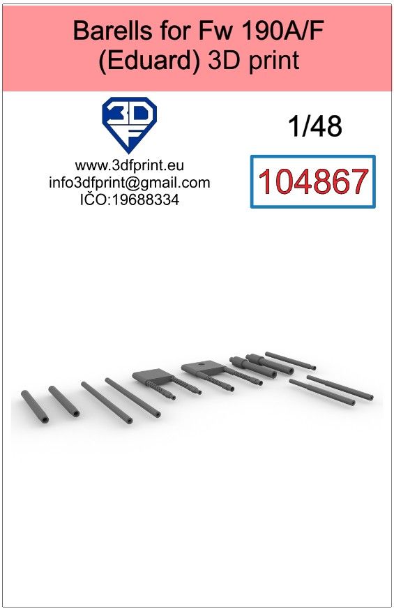 1:48 Barells for Fw 190 A/F (eduard)