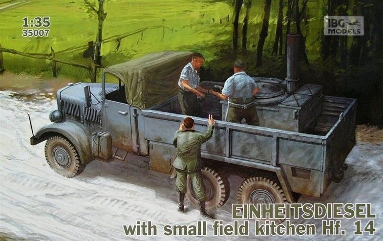 1:35 Einheitsdiesel with small field kitchen Hf.14