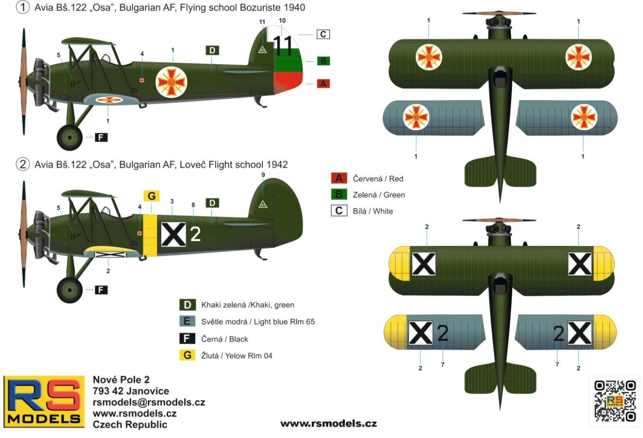 1:72 Avia Bš.122 Bulgaria