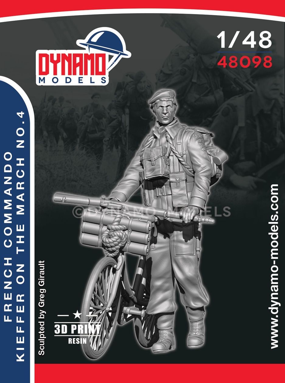 1:48 French Commando Kieffer Marching (with Bicycle) No.4