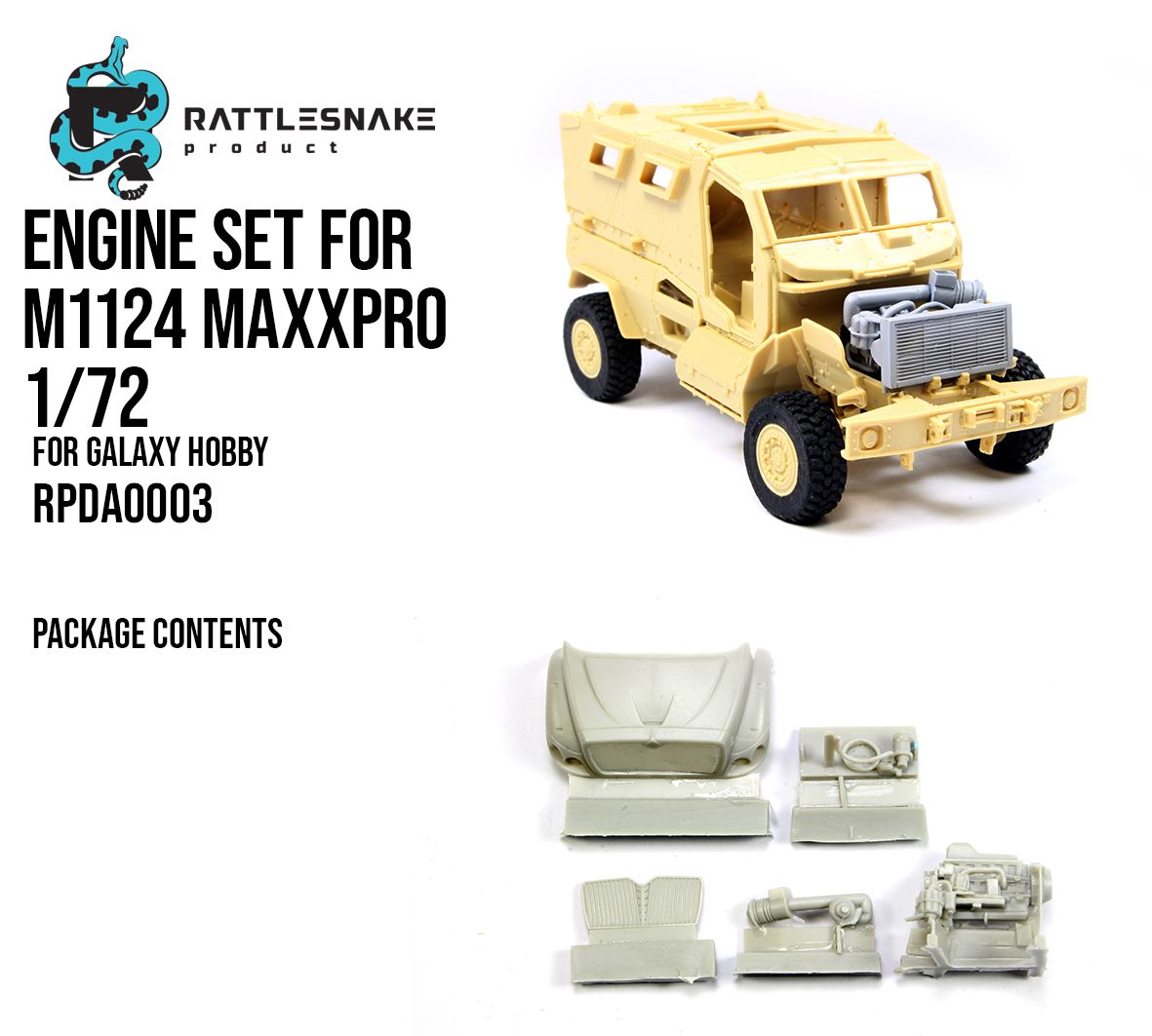 1:72 Engine for M1124 MAXXPRO
