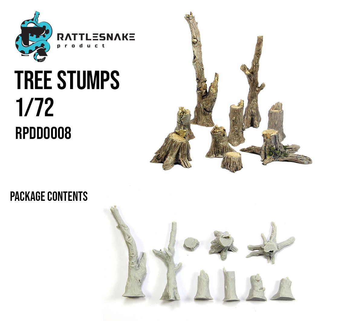 1:72 Tree stumps