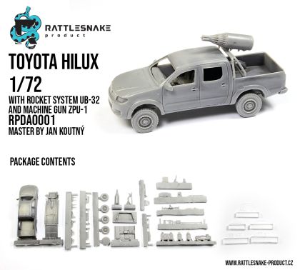 1:72 Toyota Hillux with rocket system UB-32 and machine gun ZPU-1